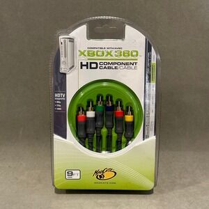 Mad Catz Xbox 360 HD Component Cable Pro Series 9ft HDTV 1080i Gold Plated NEW